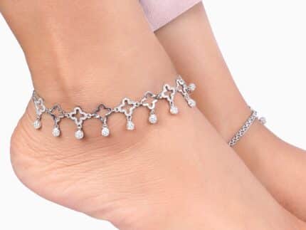 Silver Celtic Anklet