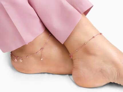 Rose Gold Frozen Charm Anklet