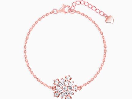Rose Gold The Snowflake Bracelet