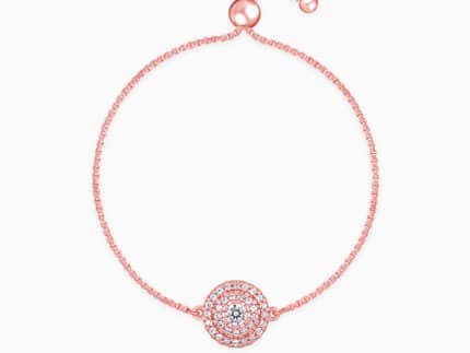 Rose Gold Circle of Zircon Bracelet