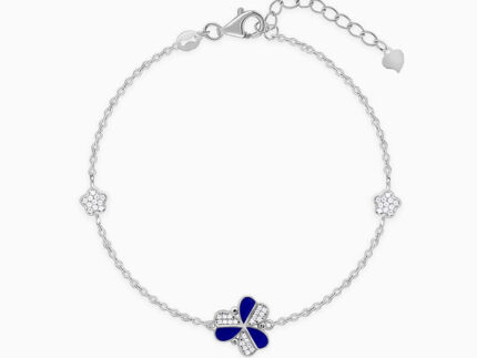 Silver Stunning Floral Bracelet