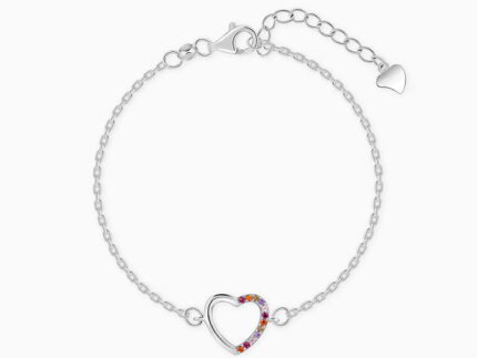 Silver Her Heart Bracelet