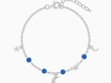 Silver Universe in Her Bracelet