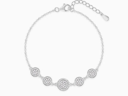 Silver Circle Circus Bracelet