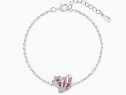 Silver Waveshell Bracelet