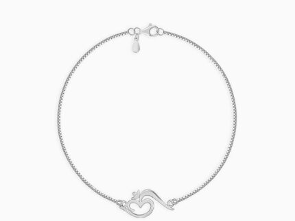 Silver Om Shakti Bracelet Rakhi