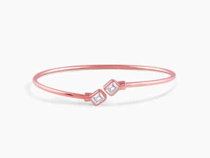 Rose Gold Classic Baguette Bracelet