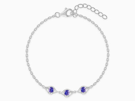 Silver Azure Sparkle Bracelet