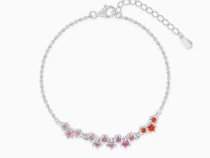 Silver Colourful Shine Bracelet