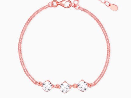 Rose Gold Sparkling Zircon Bracelet