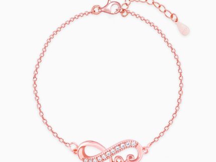 Rose Gold Love Knows No Bounds Infinity Bracelet