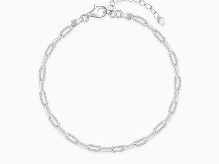 Silver Interlinked Chain Bracelet