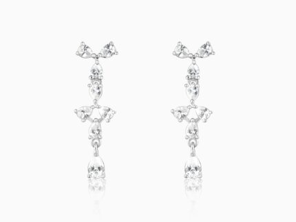 Silver Sparkling Beauty Earrings