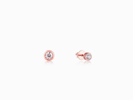 Rose Gold Dreamy Crush Dainty Stud Earrings