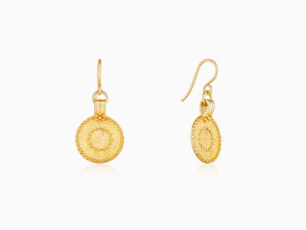 Golden Disc Earrings