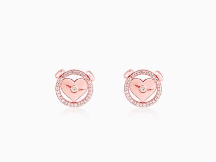 Rose Gold I Miss You Stud Earrings