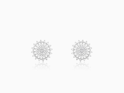 Silver Wheel of Life Earrings