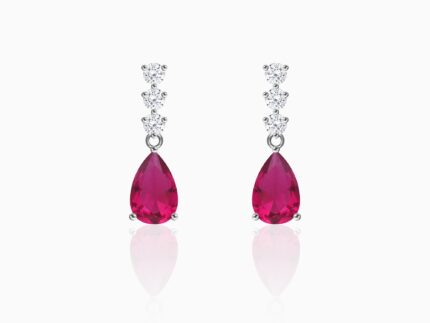 Silver Vintage Wine Earrings