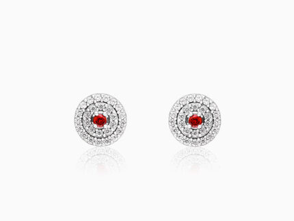 Silver Dazzling Accents Earrings