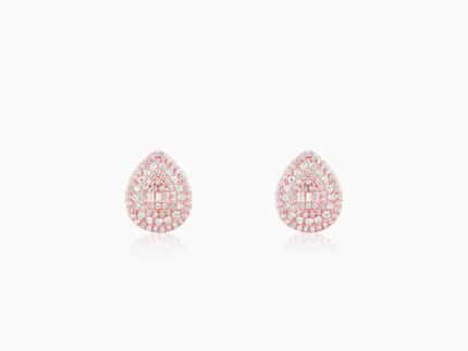 Rose Gold Dazzling Drop Earrings
