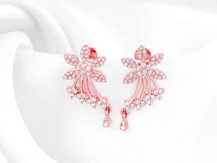 Rose Gold Wings of Shine Earrings