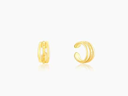Golden Glimmering Ear Cuffs