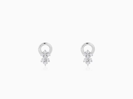 Silver Star Charm Earrings