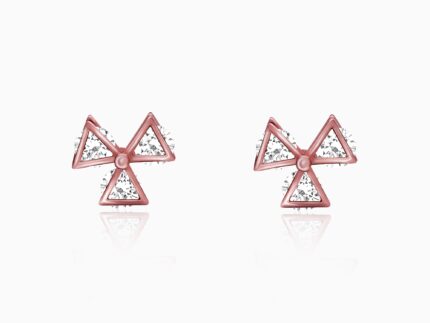 Rose Gold Mini Windmill Earrings