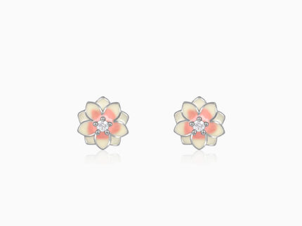 Silver Floral Fusion Earrings