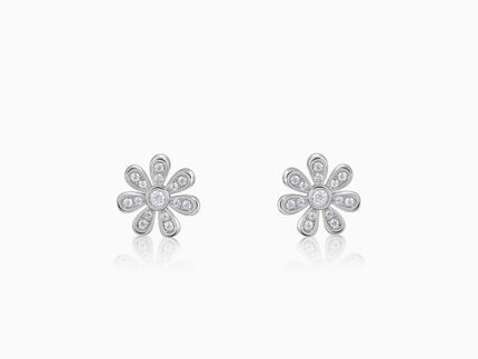 Silver Floret Fun Earrings