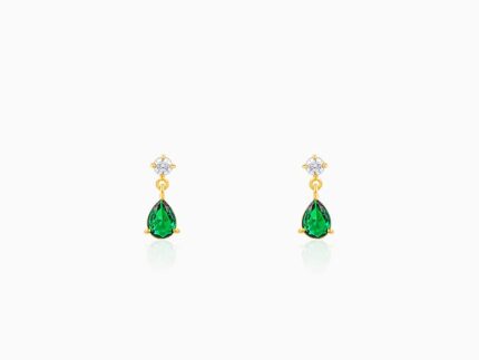 Golden Green Enigma Earrings