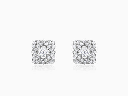 Silver Spark Pop Earrings