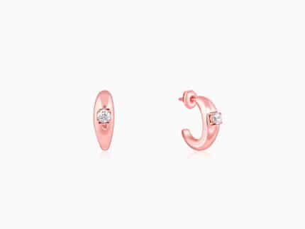 Rose Gold Blush Affair J Stud Earrings