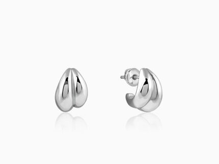 Silver Dual Glint Earrings