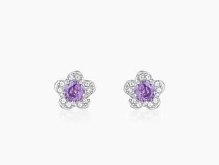 Silver Royal Blossom Studs