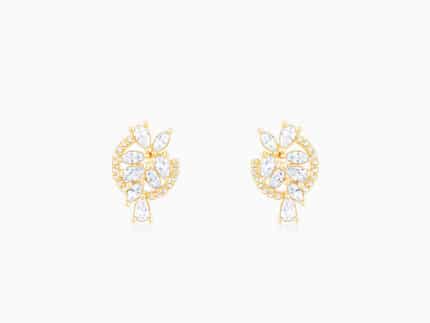 The White Periwinkle Earrings