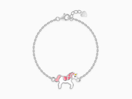 Silver Magical Unicorn Kids Bracelet (0 - 2 Years)