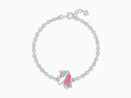 Silver Enchanting Unicorn Kids Bracelet (0 - 2 Years)