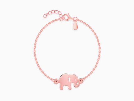 Rose Gold Jumbo Elephant Kid's Bracelet (0 - 2 Years)
