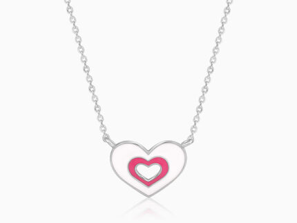 Silver HeartyPie Kids Necklace
