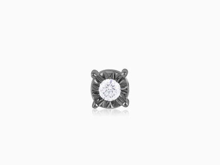 Black Rhodium Vintage Stud For Him