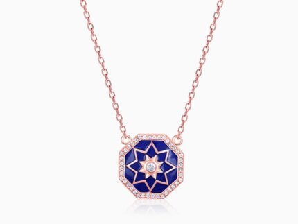 Rose Gold Taj Mosaic Necklace