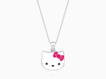 Silver Hello Kitty Kids Pendant With Link Chain