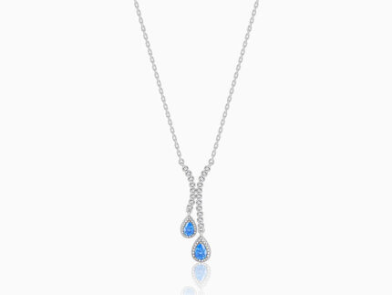 Silver Oceanic Sparkle Necklace