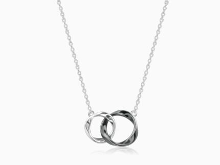 Silver Eternal Knot Pendant With Link Chain