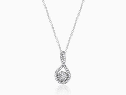 Silver Your Bling Pendant With Link Chain