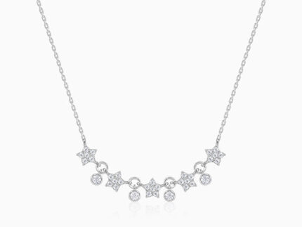 Silver Floral Serenade Necklace