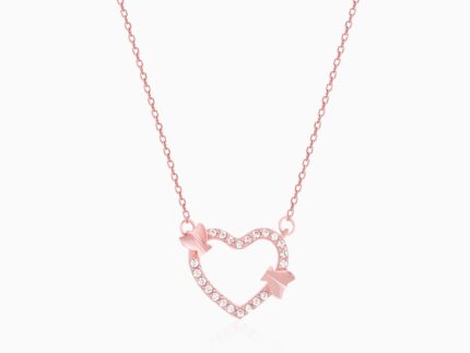 Rose Gold This Is Love Pendant With Link Chain