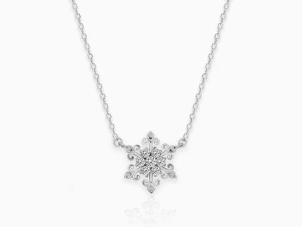 Silver Snowflake Necklace