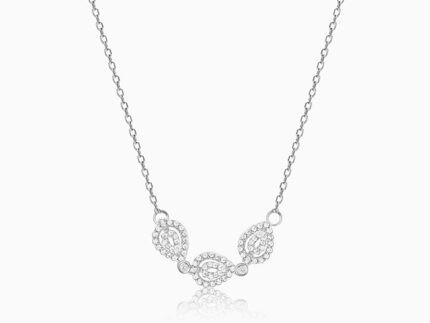 Silver Love of Pears Necklace